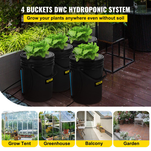 Dwc hydroponic system gallon - hydroponic, 5