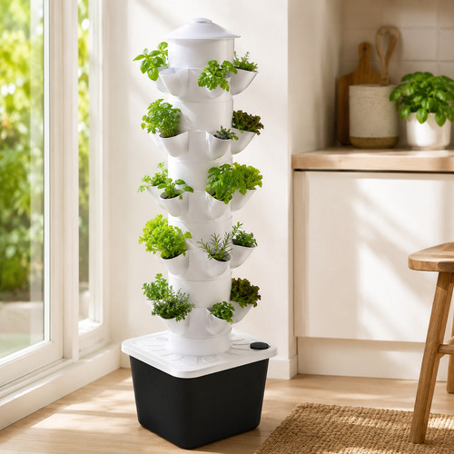 Pot black tower garden - 30-pot,